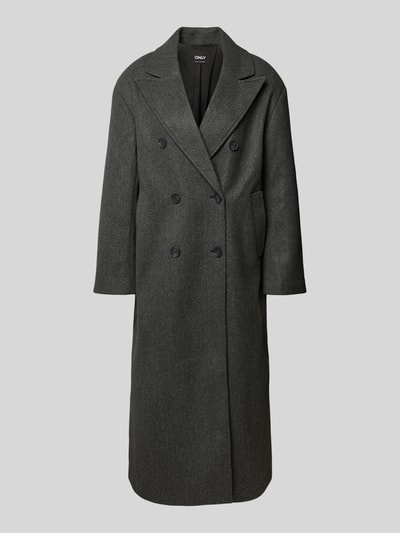 Only Regular Fit Trenchcoat mit steigendem Reverskragen Modell 'BLAKE LIFE' Anthrazit Melange 2
