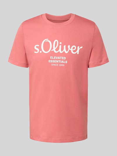 s.Oliver RED LABEL Regular Fit T-Shirt aus reiner Baumwolle Altrosa 2