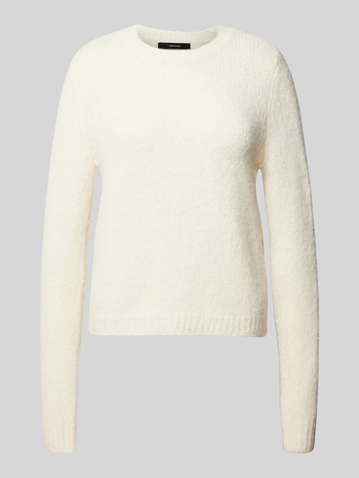 Vero Moda Regular Fit Strickpullover mit Wollanteil Modell 'NOVAH' Beige 2