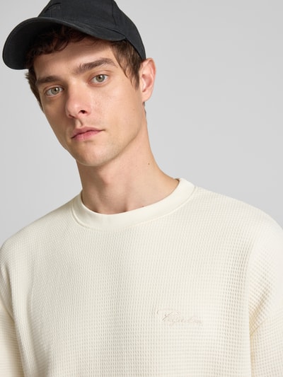 Pegador Oversized T-Shirt mit Label-Stitching Offwhite 3