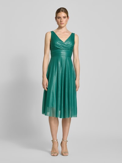 TROYDEN COLLECTION Cocktailkleid in Wickel-Optik Mint 4