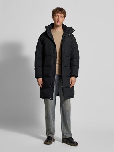 Tommy Jeans Relaxed Fit Daunenmantel mit Kapuze Black 1