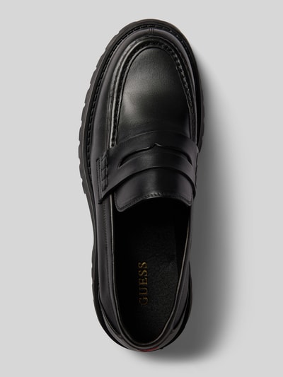 Guess Lederloafers mit Blockabsatz Modell 'GORIZIA' Black 3