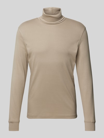 JAKE*S STUDIO MEN Longsleeve aus Viskose mit Rollkragen Khaki 2