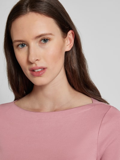 Lauren Ralph Lauren T-shirt met boothals, model 'JUDY' Lichtroze - 3