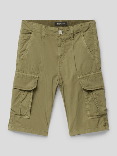 Replay Cargoshorts mit seitlichen Eingrifftaschen Khaki 1