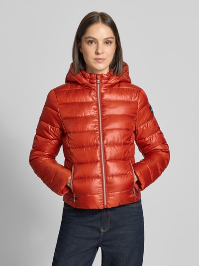 NAUTGÅRD Regular Fit Jacke in Stepp-Optik Dunkelorange 4