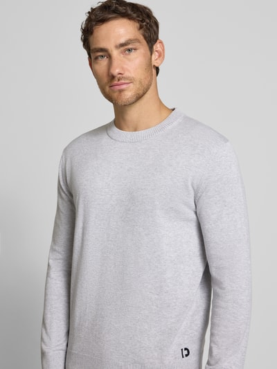 Tom Tailor Denim Regular Fit Pullover aus reiner Baumwolle Hellgrau Melange 3
