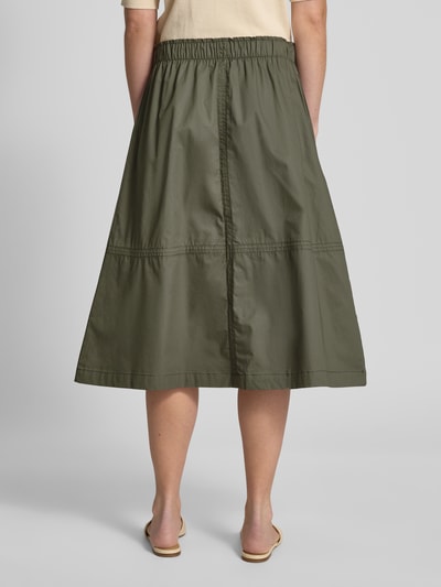Christian Berg Woman Midirock mit elastischem Bund und Eingrifftaschen Schilf 5