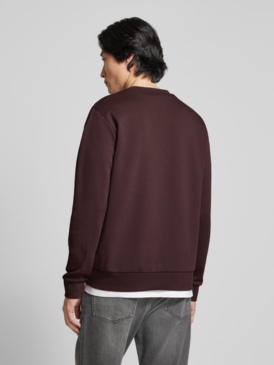 BOSS Sweatshirt mit Label-Patch Modell 'Sharpe' Bordeaux 5