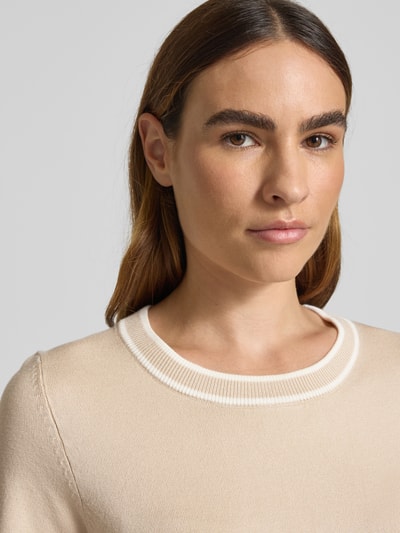 s.Oliver BLACK LABEL Regular Fit T-Shirt aus Viskose-Mix Sand 3