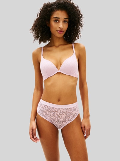Tommy Hilfiger Biustonosz push up z regulowanymi ramiączkami Różowy 4