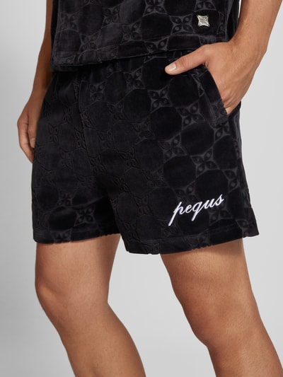 PEQUS Shorts mit Label-Stitching Black 3