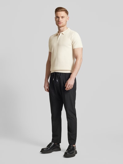 JOOP! Collection Regular Fit Poloshirt mit Reißverschluss Modell 'Vancro' Offwhite 1