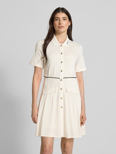 LIU JO SPORT Sukienka polo o długości do kolan z listwą guzikową Złamany biały 4