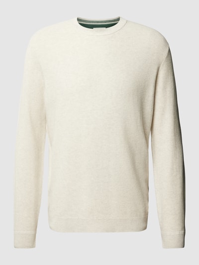 Tom Tailor Strickpullover mit Strukturmuster Offwhite 2