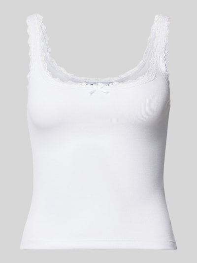 Review Tanktop met kant Wit - 2