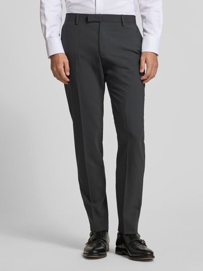 Strellson Regular fit pantalon met wol, model 'MADDEN 2.0' Zwart - 4