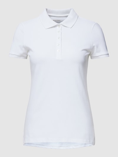 Montego Poloshirt mit Umlegekragen Weiss 2