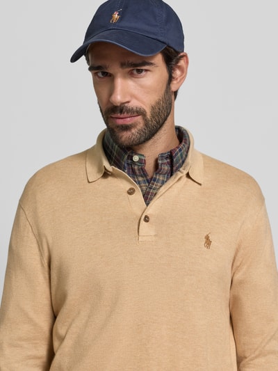 Polo Ralph Lauren Gebreide pullover met polokraag Camel gemêleerd - 3