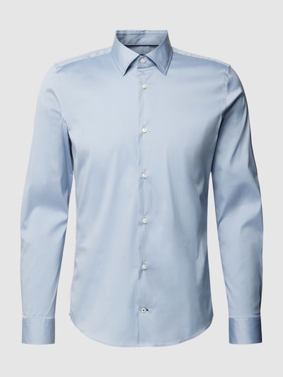 JOOP! Slim Fit Business-Hemd mit Kentkragen Jeansblau 2