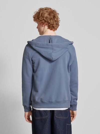 Superdry Sweatjack met labelstitching Rookblauw - 5