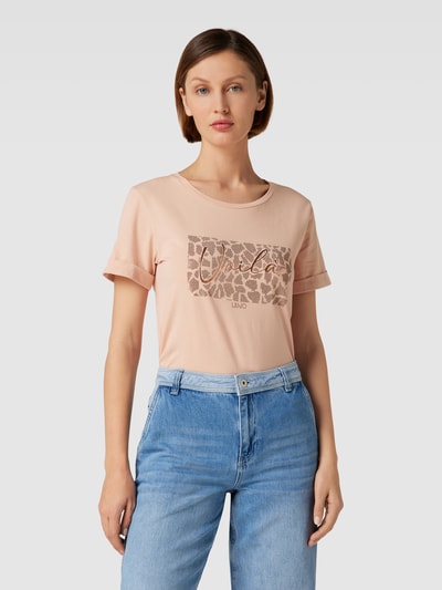 LIU JO SPORT T-shirt met motiefprint Rosé - 4