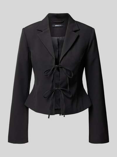 Gina Tricot Slim fit blazer met voorkant om te strikken  - 2