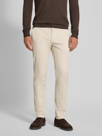 Marc O'Polo Shaped fit chino van katoenmix, model 'STIG' Beige - 4