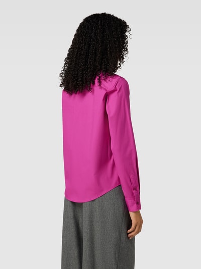 HUGO Overhemdblouse met labelstitching, model 'THE ESSENTIAL' Fuchsia - 5