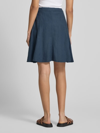 Marc O'Polo Spódnica mini rozkloszowana z czystego lnu Granatowy 5