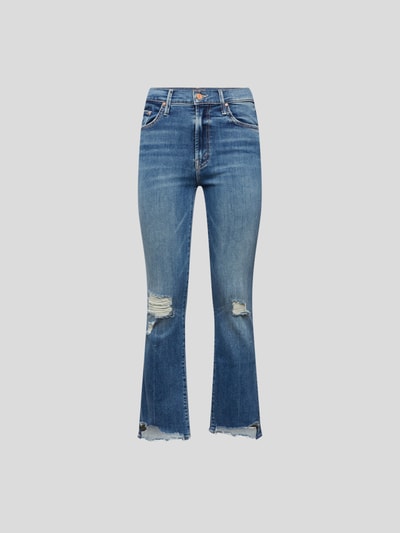 Mother Mid Rise Jeans im Straight Fit Jeansblau 2