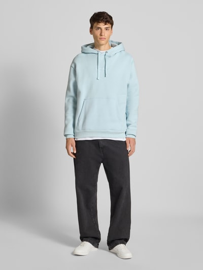KARL KANI Bluza z kapturem z wyhaftowanym logo Jasnoniebieski 1