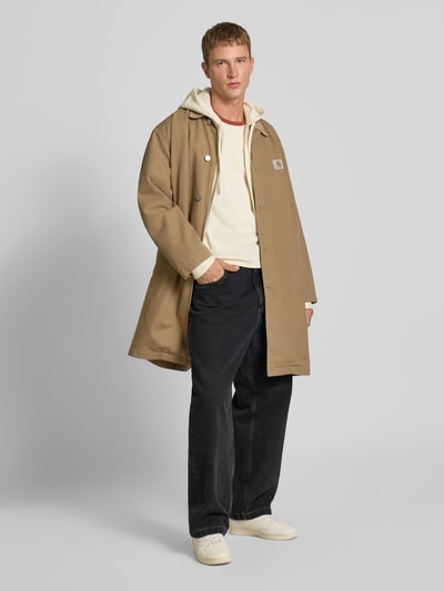 Carhartt Work In Progress Relaxed fit jeans met steekzakken, model 'BRANDON' Zwart - 1