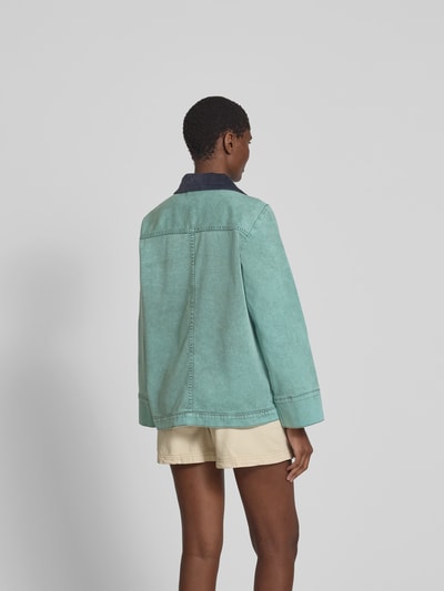 BAUM & PFERDGARTEN Relaxed Fit Jeansjacke mit Knopfleiste Hellgruen 5