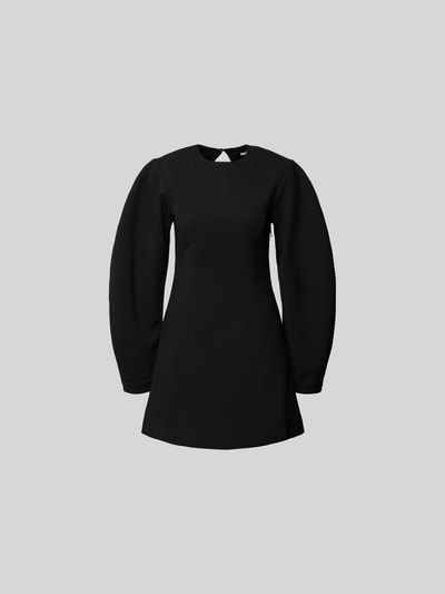 ROTATE Minikleid mit Rundhalsausschnitt Black 2