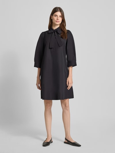 Christian Berg Woman Selection Knielanges Kleid aus Taft Black 1