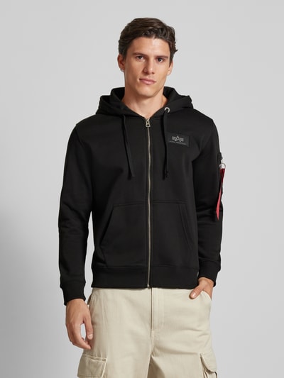 Alpha Industries Sweatjack met labeldetails Zwart - 4