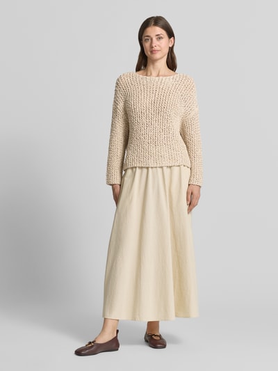 Marc O'Polo Relaxed Fit Pullover aus Baumwoll-Mix Stein 1
