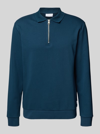 Lindbergh Relaxed Fit Poloshirt mit Label-Detail Blau 2