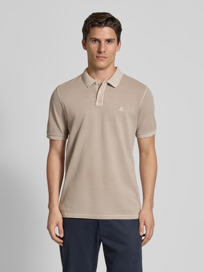 Marc O'Polo Regular Fit Poloshirt aus reiner Baumwolle Hellgrau 4