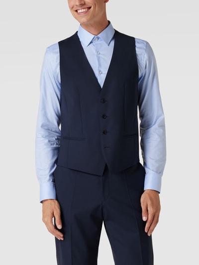 BOSS Gilet met paspelzakken, model 'Huge Vest' Blauw - 4