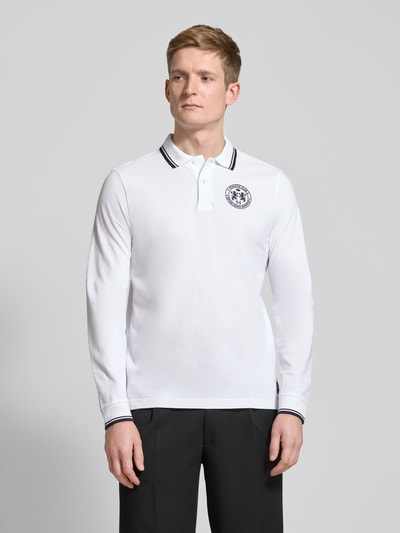 Christian Berg Men Poloshirt mit kurzer Knopfleiste Weiss 4