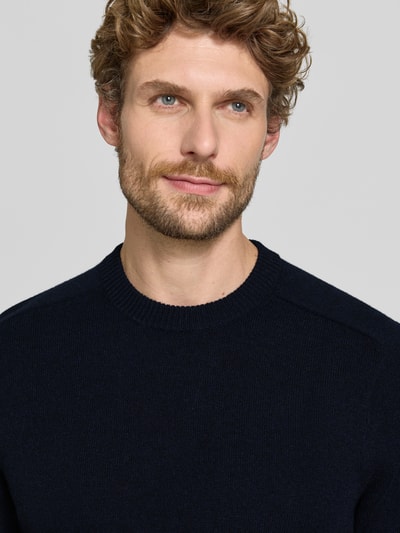 FTC Cashmere Regular Fit Strickpullover aus reinem Kaschmir Marine 3