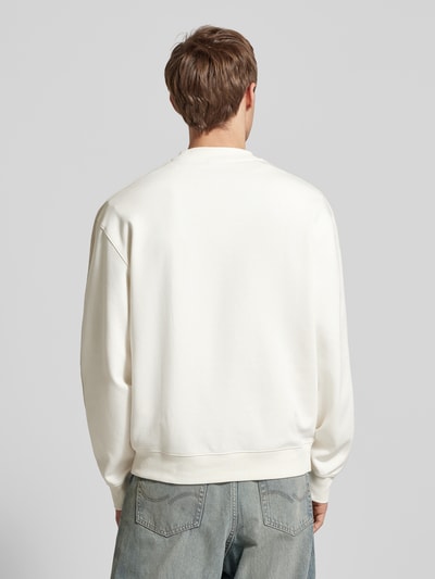 Calvin Klein Jeans Oversized sweatshirt van katoenmix Offwhite - 5