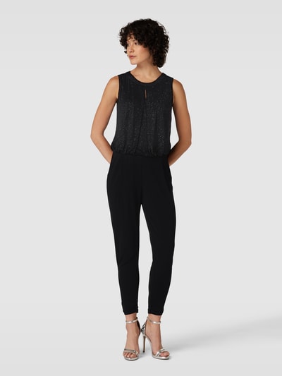 Vera Mont Jumpsuit mit Strasssteinbesatz Black 4