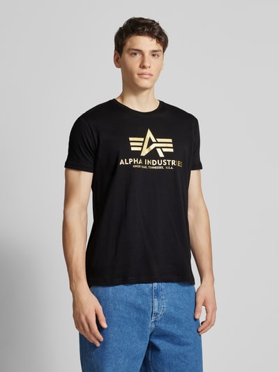 Alpha Industries T-shirt met labelprint  - 4