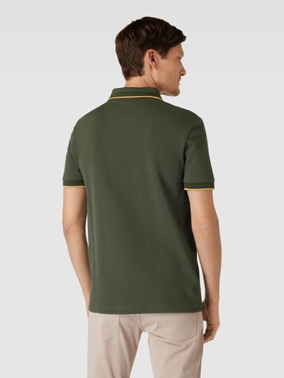 BOSS Green Poloshirt mit Kontraststreifen Modell 'PADDY' Oliv 5