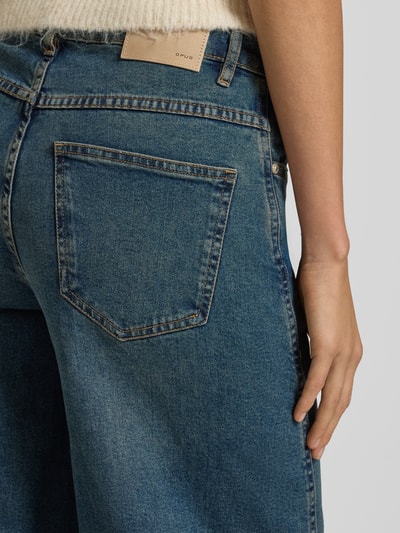 OPUS Jeansy z szeroką nogawką i wpuszczanymi kieszeniami model ‘Miva soul’ Jeansowy niebieski 3