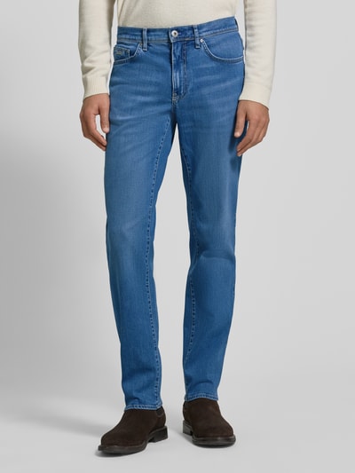 Brax Straight Fit Jeans mit 5-Pocket-Design Modell 'Cadiz' Hellblau 4